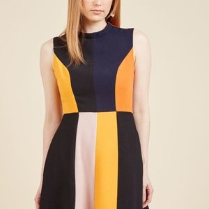 Modcloth Colorblocked Dress - Size XS